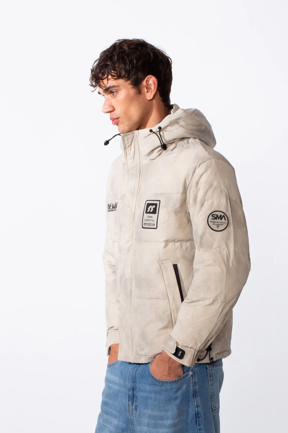 Men's Cloud Wash Zip Waterproof Hood Jacket - Image 4
