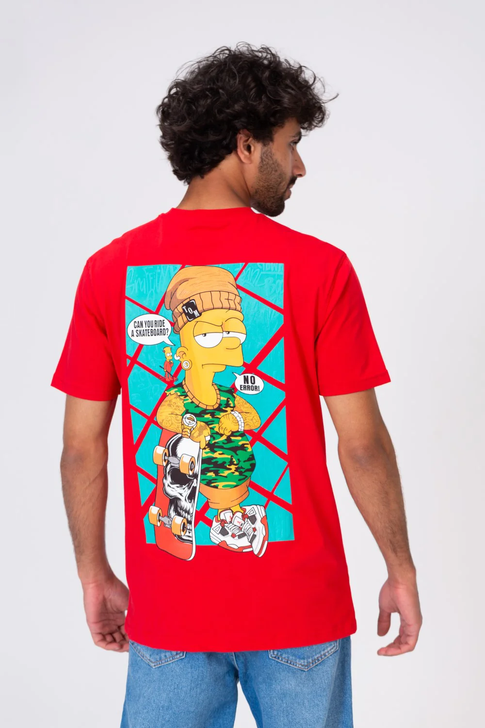 Mens Comfortable Printed Crew Neck T-shirt - Image 2