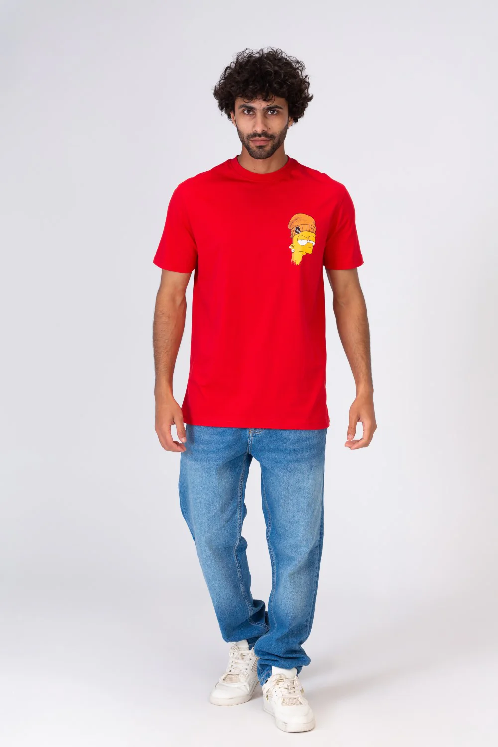 Mens Comfortable Printed Crew Neck T-shirt - Image 3