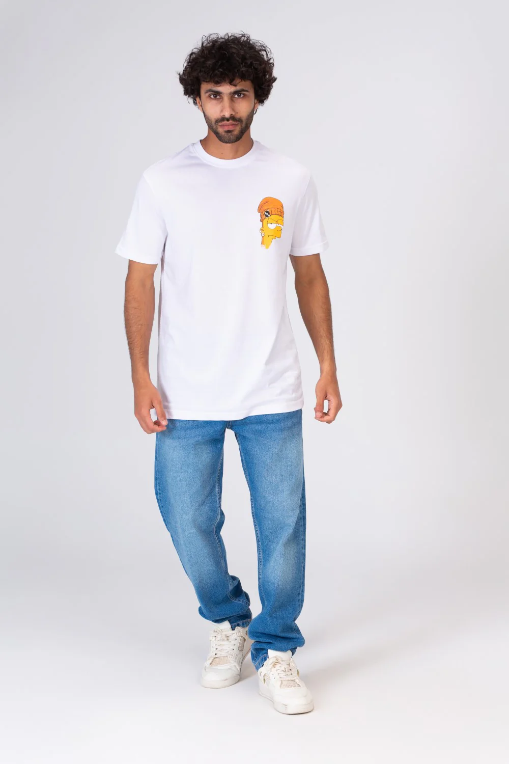 Mens Comfortable Printed Crew Neck T-shirt - Image 4