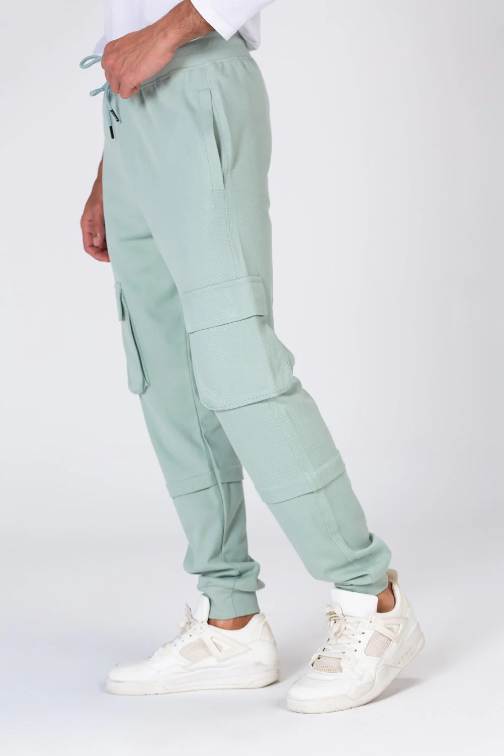 Mens Comfortable Sweatpants With Front Pockets And A Unique Cut - Image 3