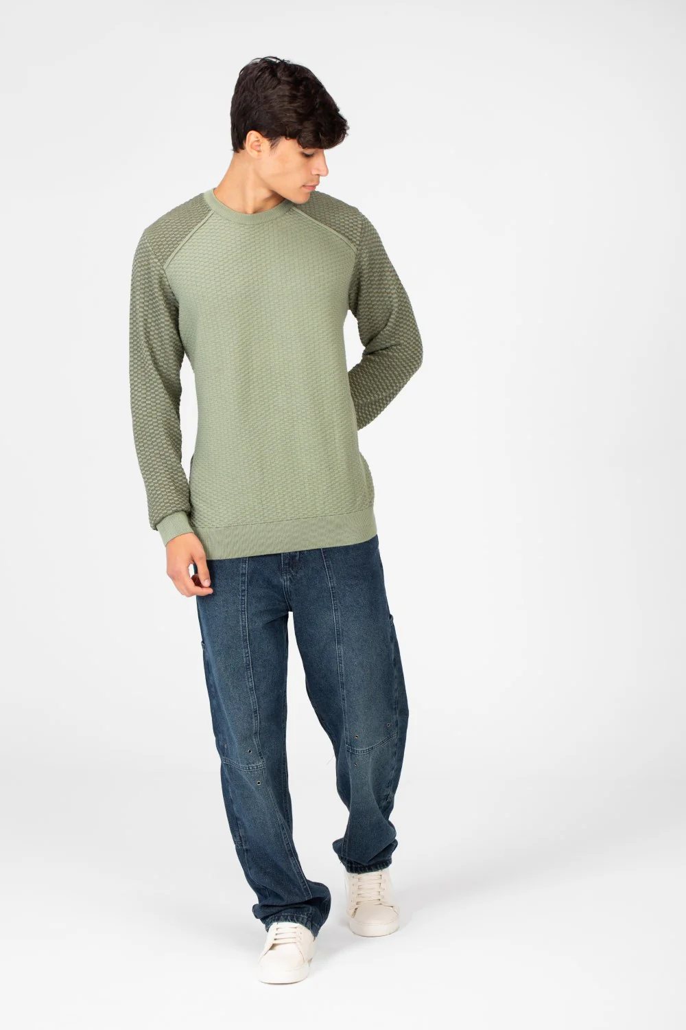 Men's Cotton Crew Neck Pullover Sweater - Image 4