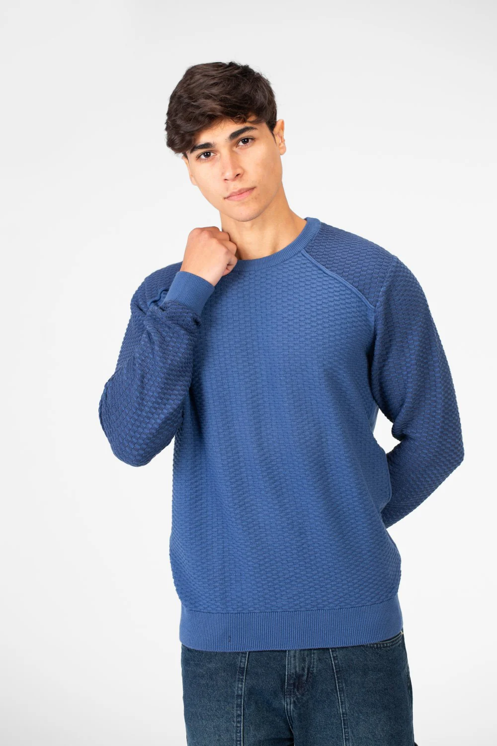 Men's Cotton Crew Neck Pullover Sweater - Image 5