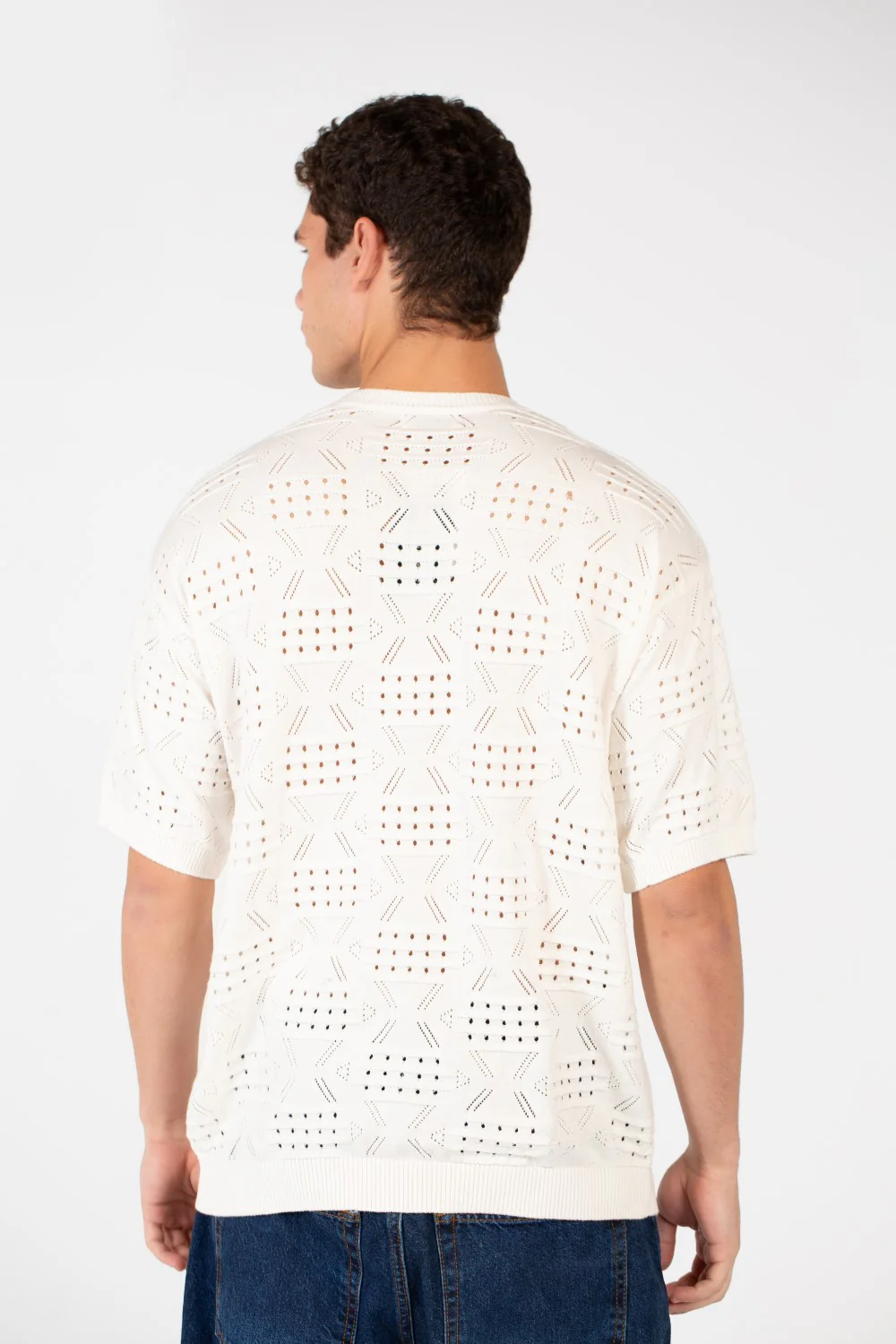 Men's Cotton Jakar Slim Fit Half Sleeve T-Shirt - Image 6