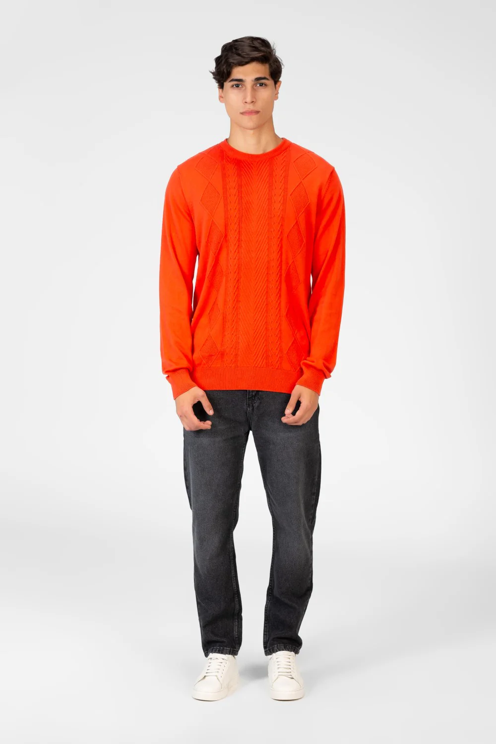 Men's Cotton Knit Crew Neck Pullover - Image 12