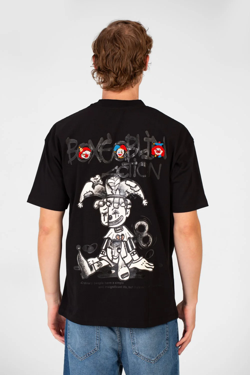Men's Crew Neck Graphic Print Regular Fit Half Sleeve T-Shirt - Image 2
