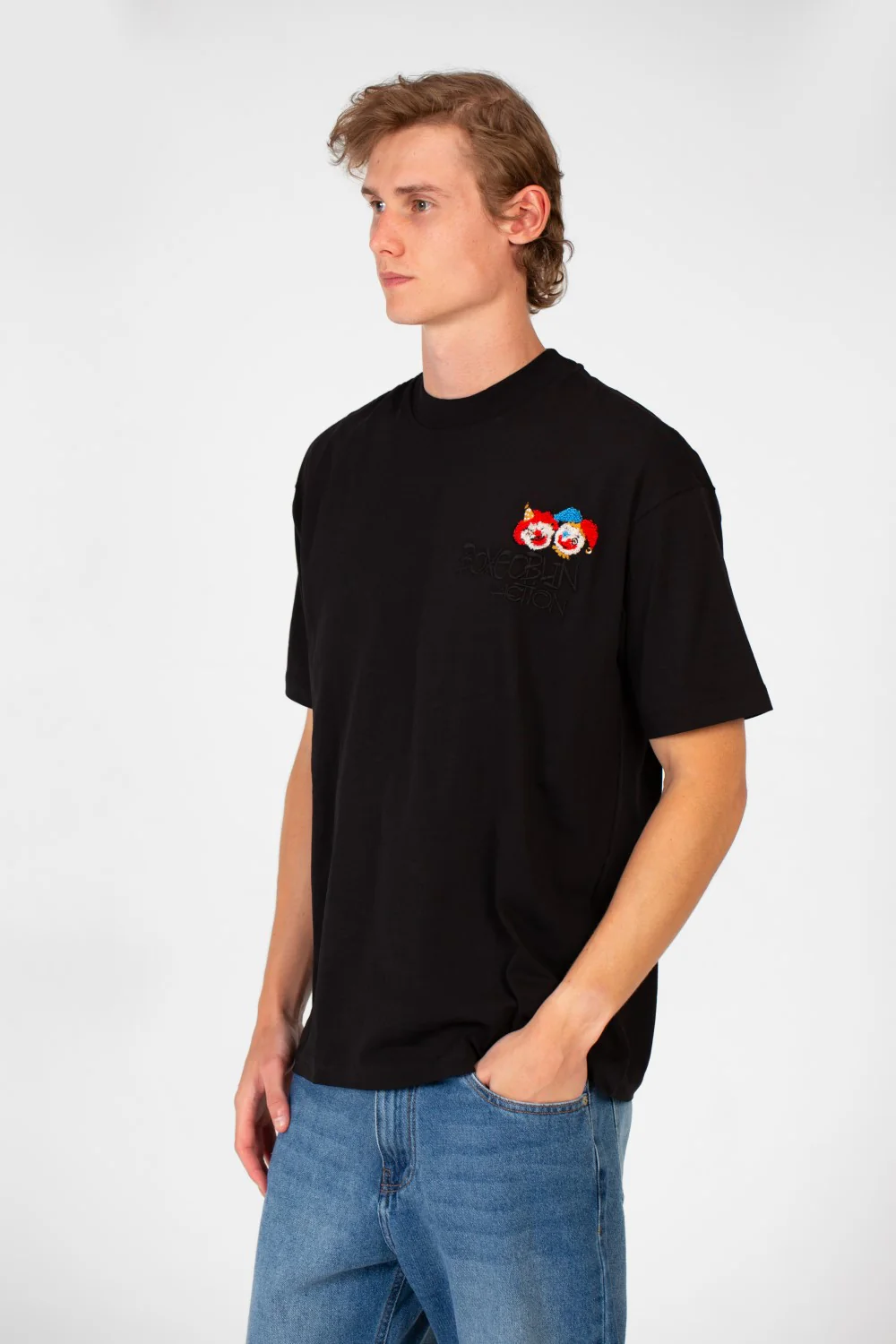 Men's Crew Neck Graphic Print Regular Fit Half Sleeve T-Shirt - Image 3