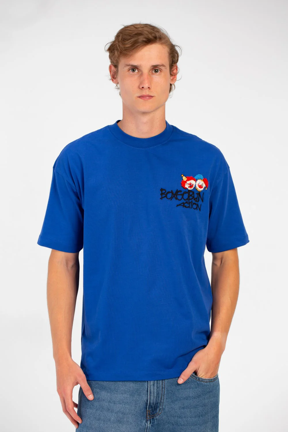 Men's Crew Neck Graphic Print Regular Fit Half Sleeve T-Shirt - Image 5