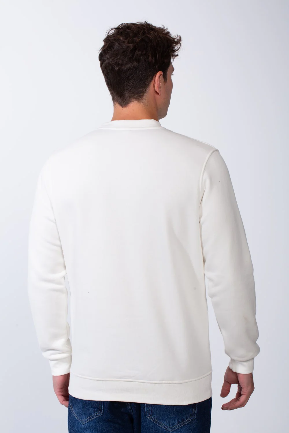 Men's Crew Neck Long Sleeves Designed With Striking Across Galaxy Pattern Perfect Casual Trendy Pullover - Image 6