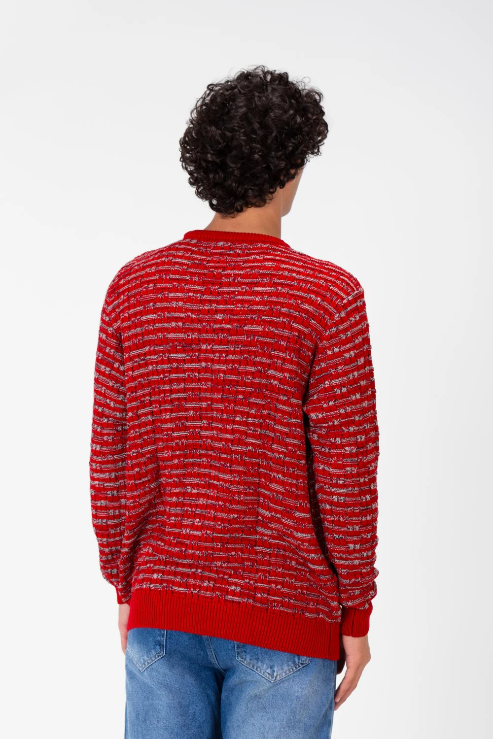 Men's Crew Neck Pullover With Basic Details - Image 11