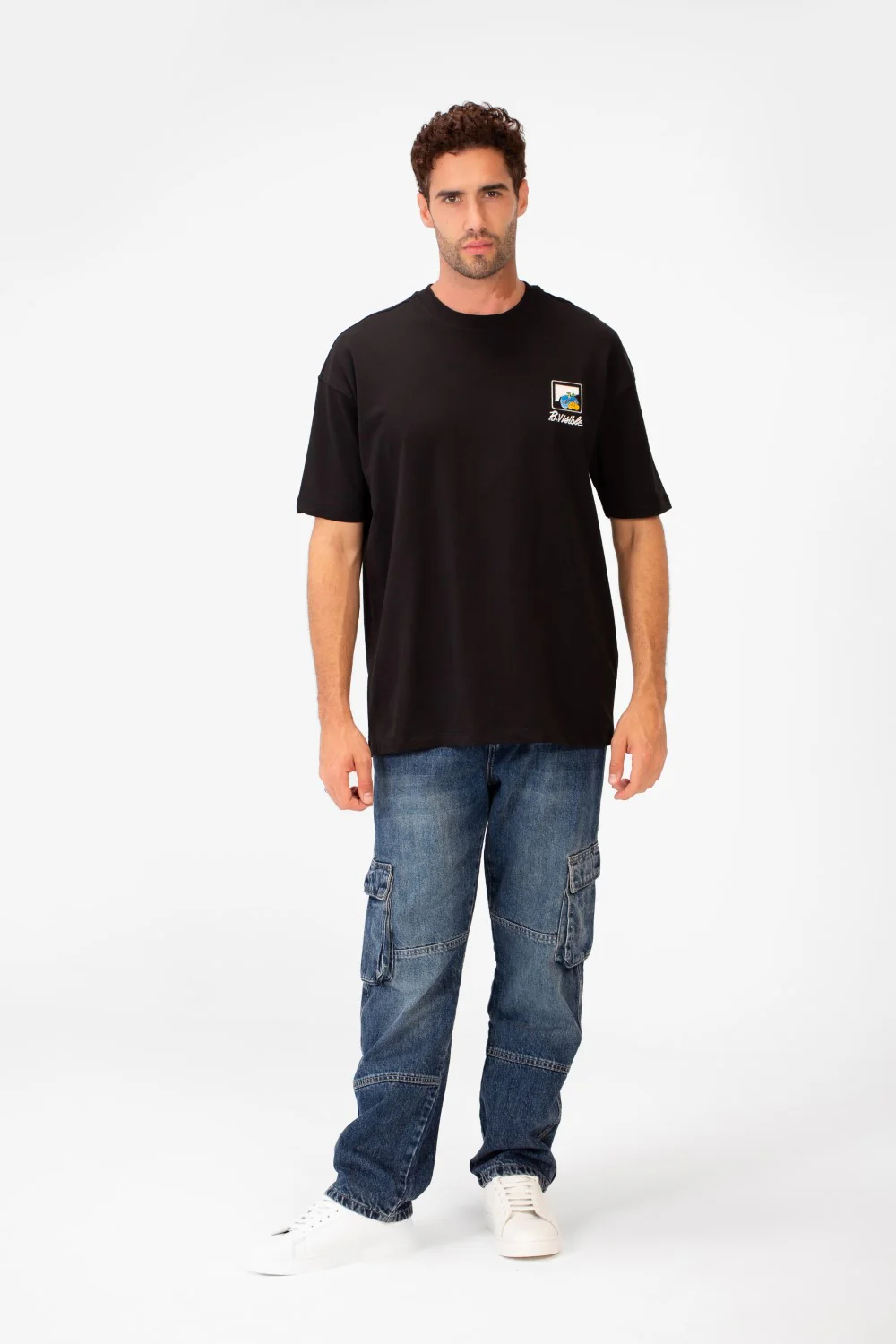 Men's Crew Neck Regular Fit Half Sleeve Summer Melton Graphic Print T-Shirt - Image 4