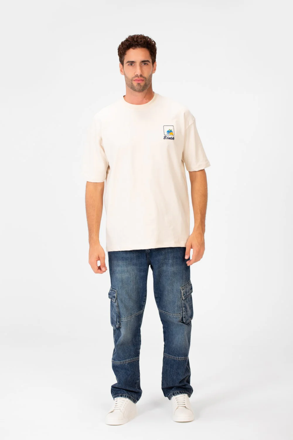Men's Crew Neck Regular Fit Half Sleeve Summer Melton Graphic Print T-Shirt - Image 8
