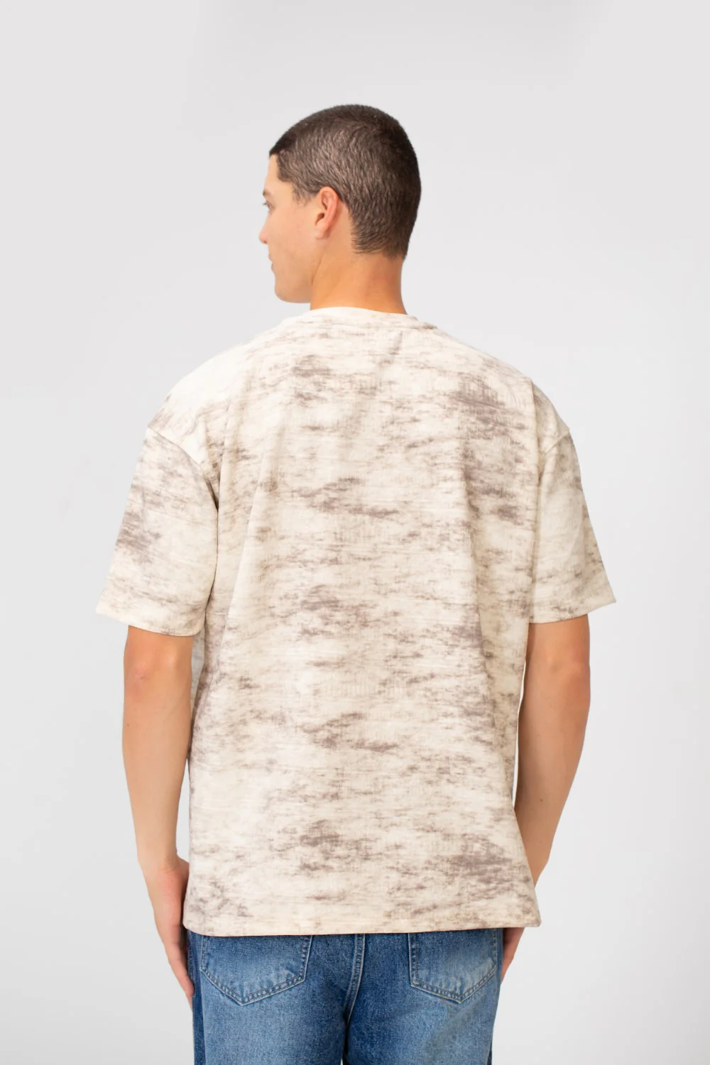 Men's Crew Neck Regular Fit Tie Die Short Sleeve T-shirt - Image 2
