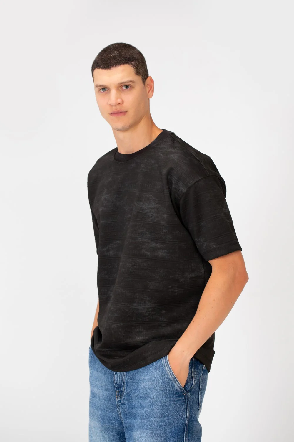 Men's Crew Neck Regular Fit Tie Die Short Sleeve T-shirt - Image 7
