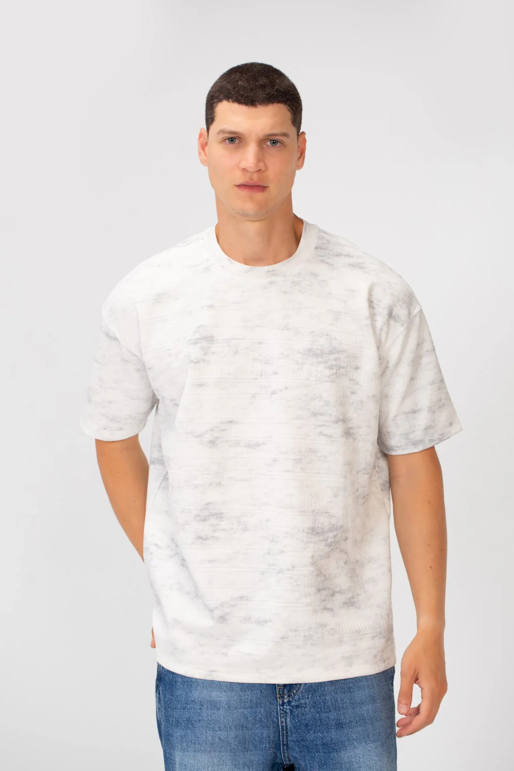 Men's Crew Neck Regular Fit Tie Die Short Sleeve T-shirt - Image 9