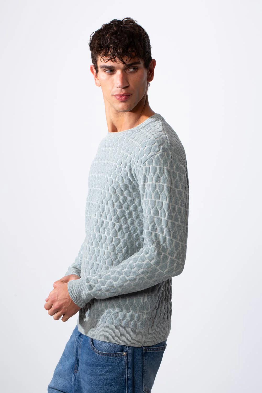 Men's Crew Neck Slim Fit Knited Pullover Sweater - Image 8