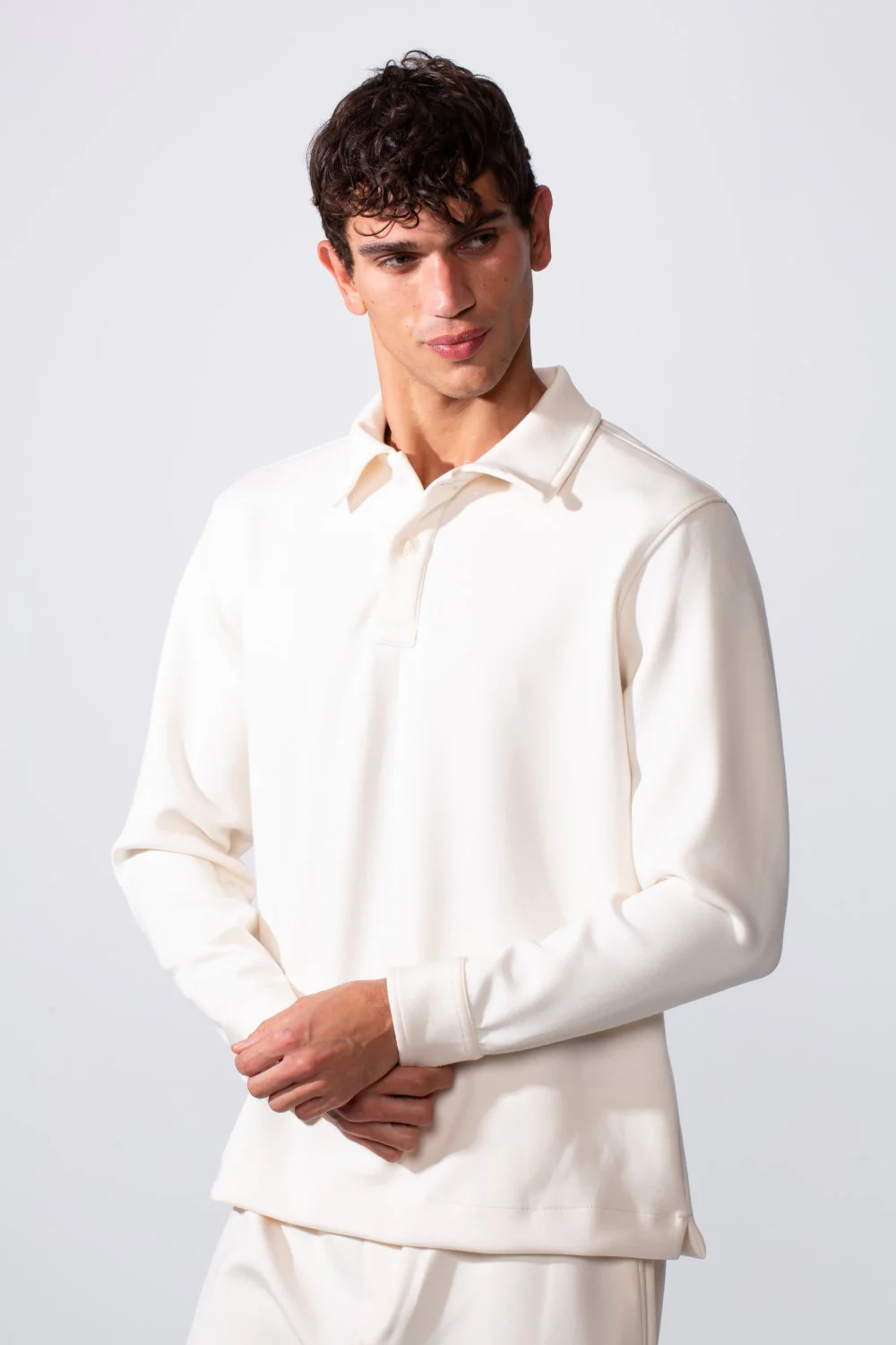 Men's Daily Wear Oversized Melton Two-Piece Outfit Set - Image 11