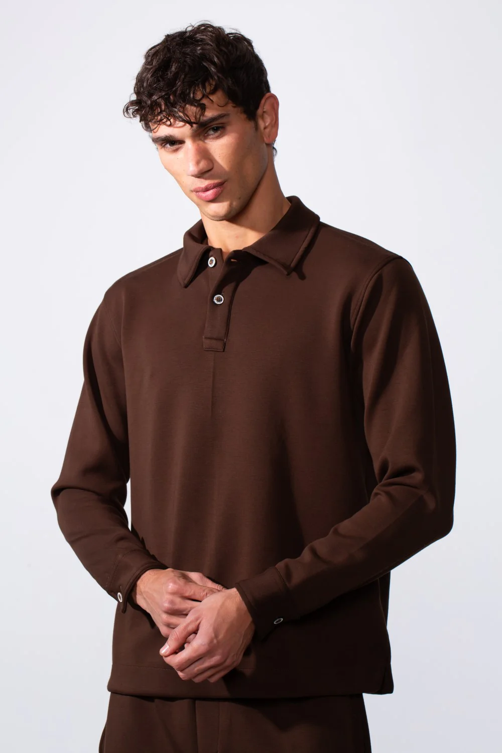 Men's Daily Wear Oversized Melton Two-Piece Outfit Set - Image 3