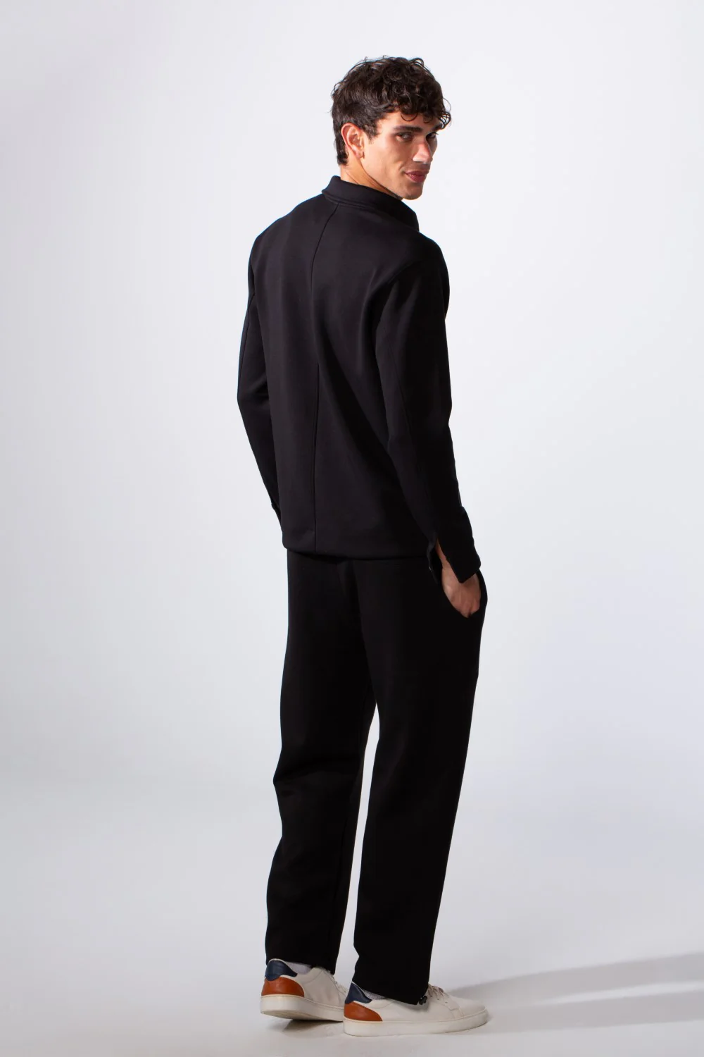 Men's Daily Wear Oversized Melton Two-Piece Outfit Set - Image 6
