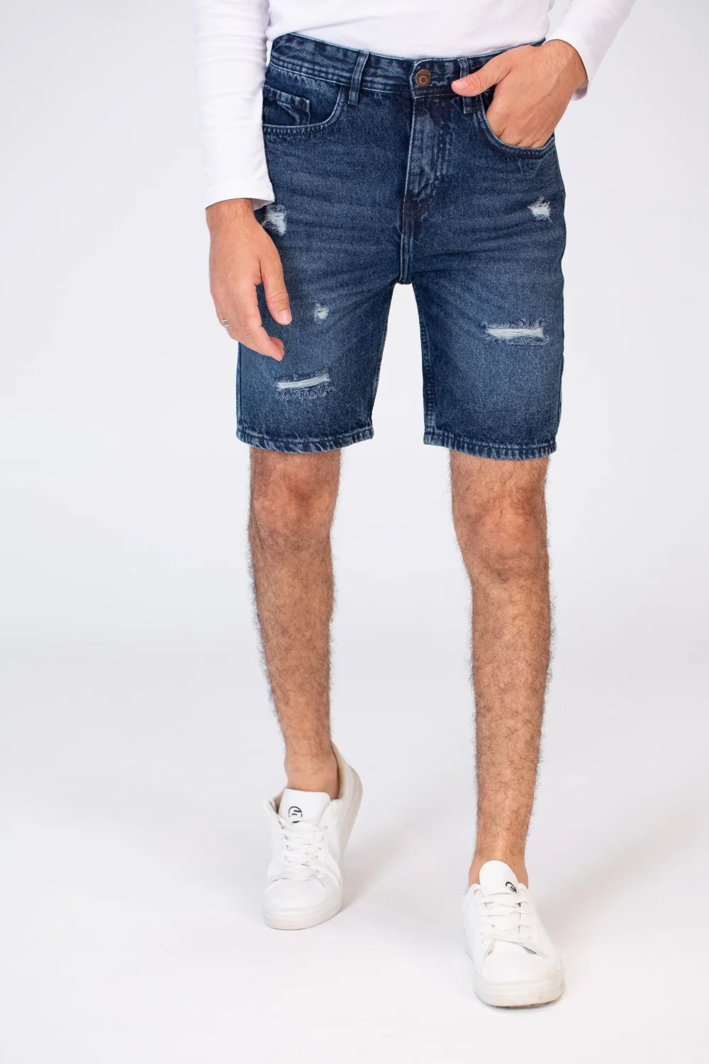 Mens Denim Cutting Short With Five Pockets - Image 4