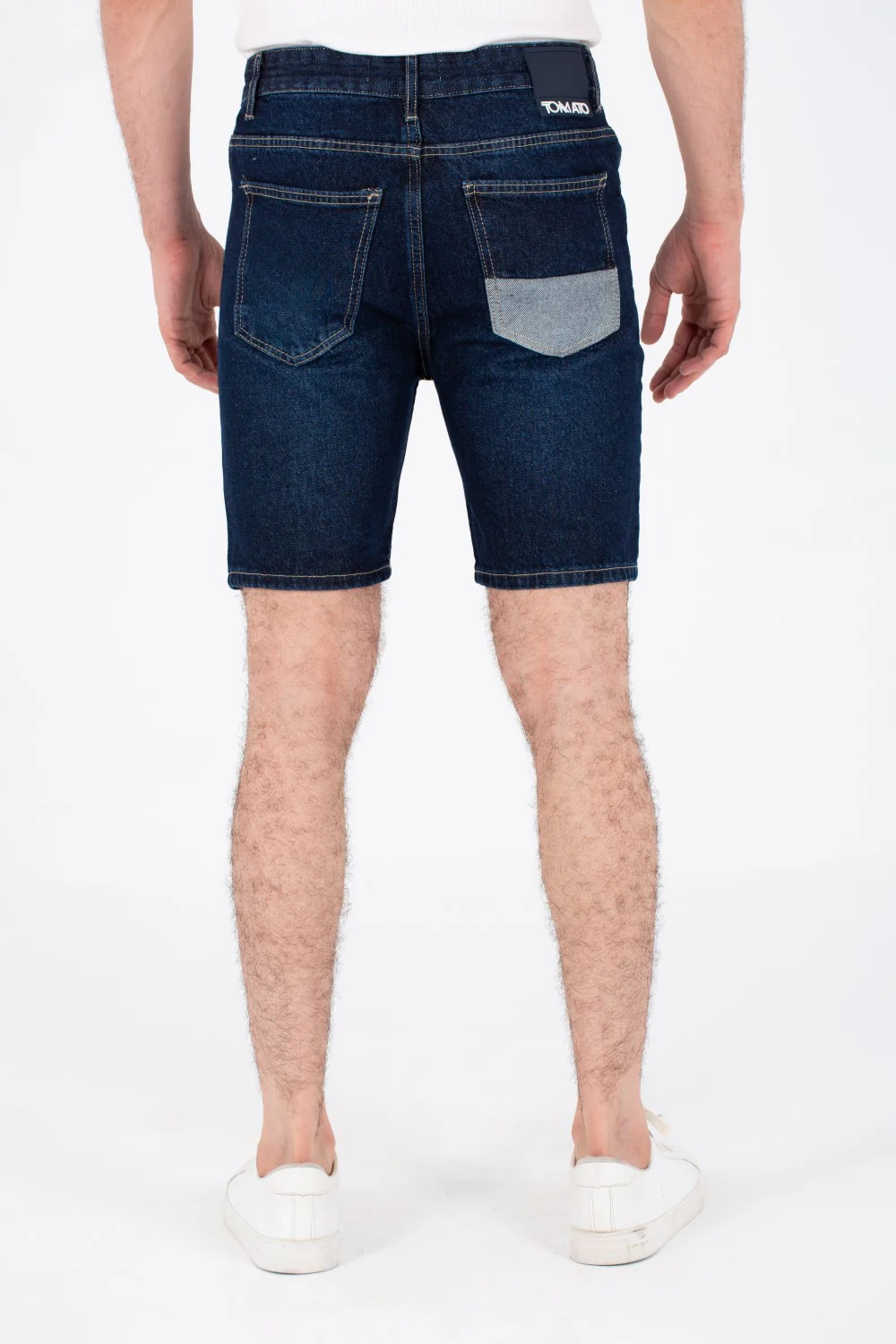 Mens Denim Cutting Short With Five Pockets And Tomato Patch At The Back - Image 5