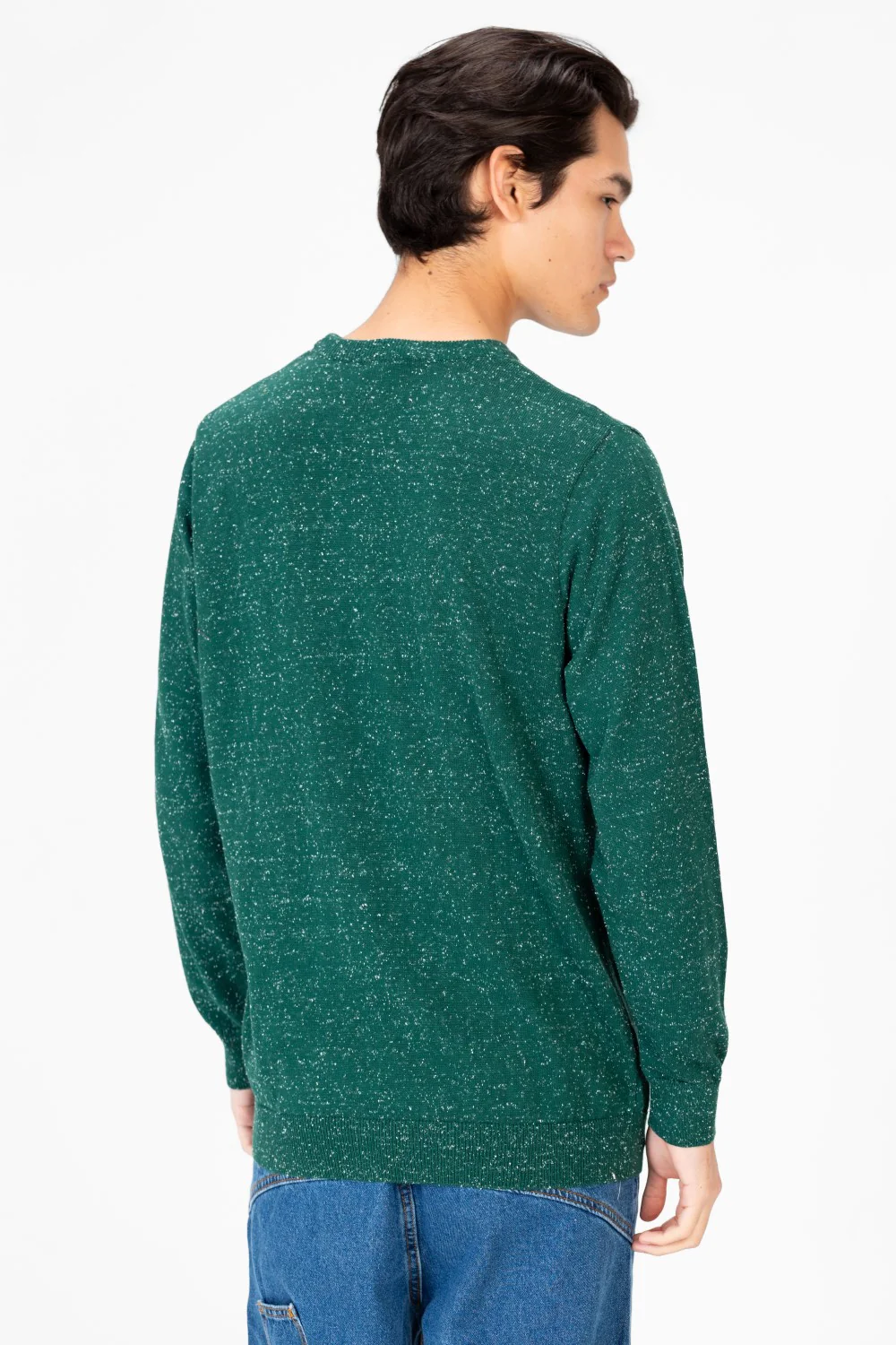 Men's Dotted Round Neck Long Sleeve Pullover - Image 10