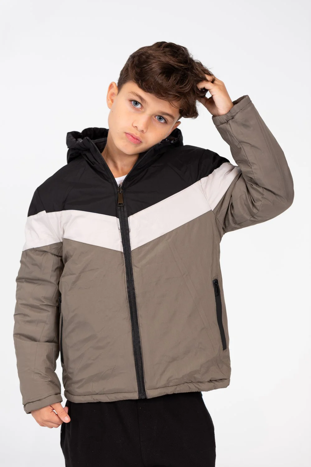 Men's Double Face Waterproof Jacket With Side Zippers - Image 11