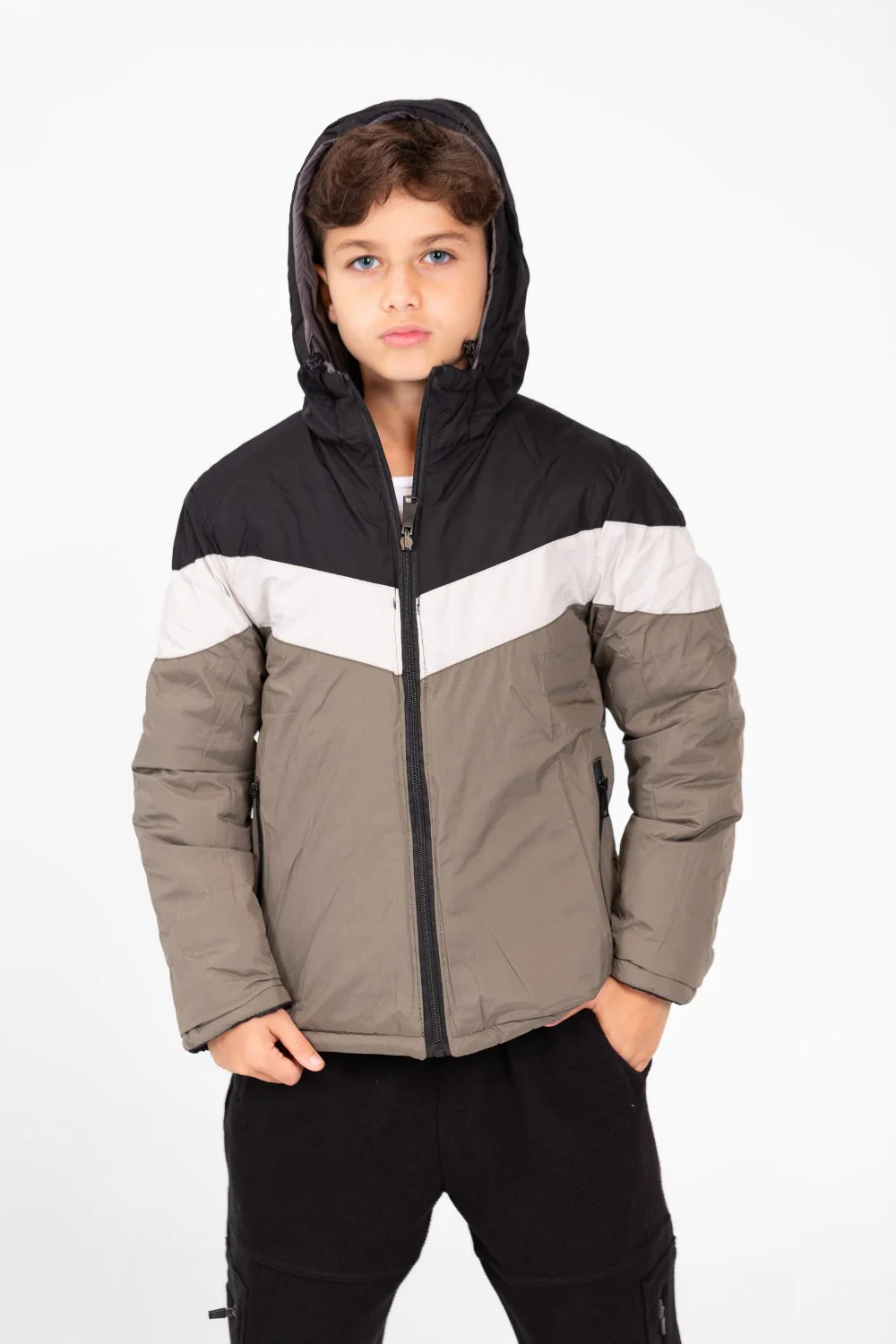 Men's Double Face Waterproof Jacket With Side Zippers - Image 7