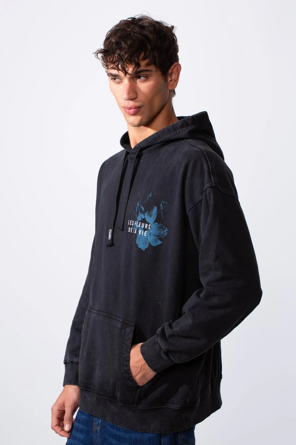 Men's Double Print Graphic Oversized Hood Sweatshirt - Image 4