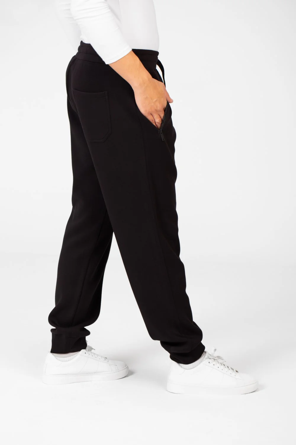 Men's Elastic Waist With Drawstring Jogger Sweatpants - Image 3