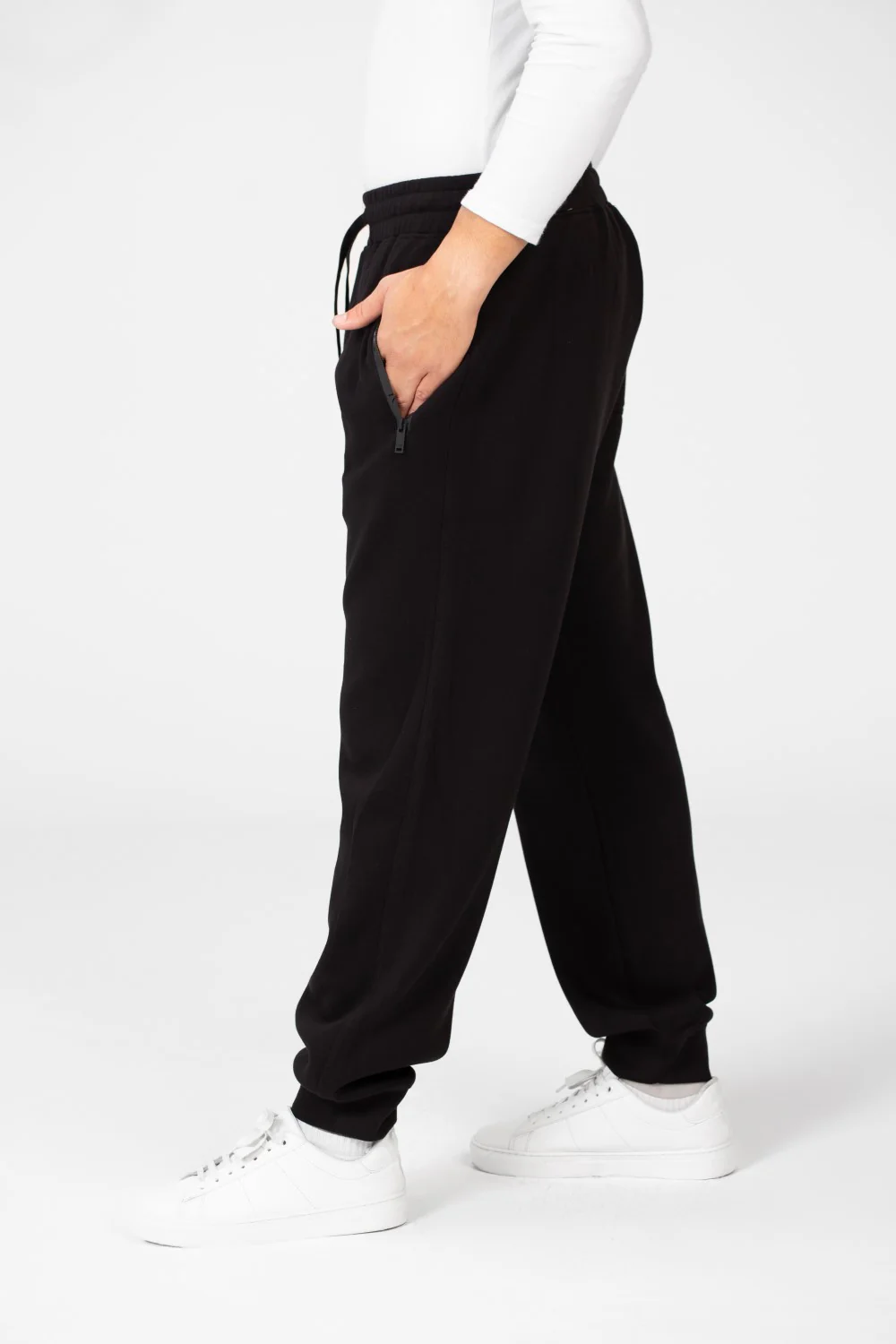 Men's Elastic Waist With Drawstring Jogger Sweatpants - Image 4