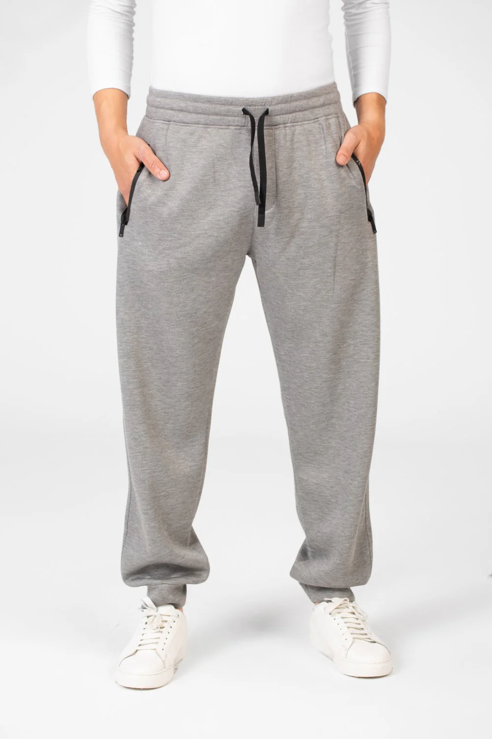 Men's Elastic Waist With Drawstring Jogger Sweatpants - Image 9