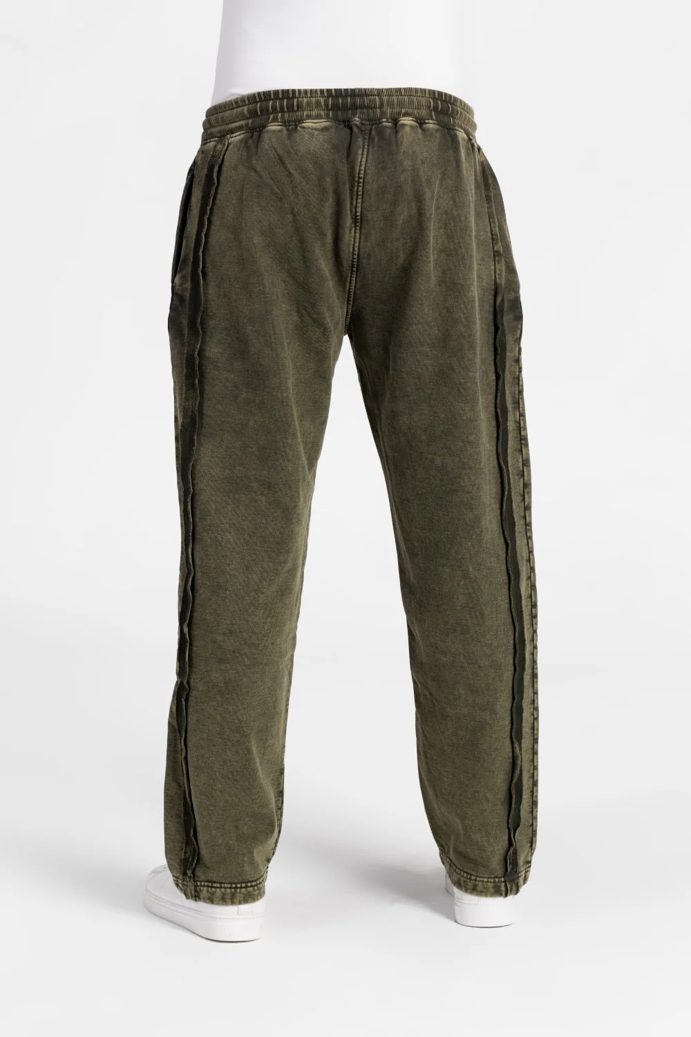 Men's Elastic Waistband Washed Sweatpants - Image 10