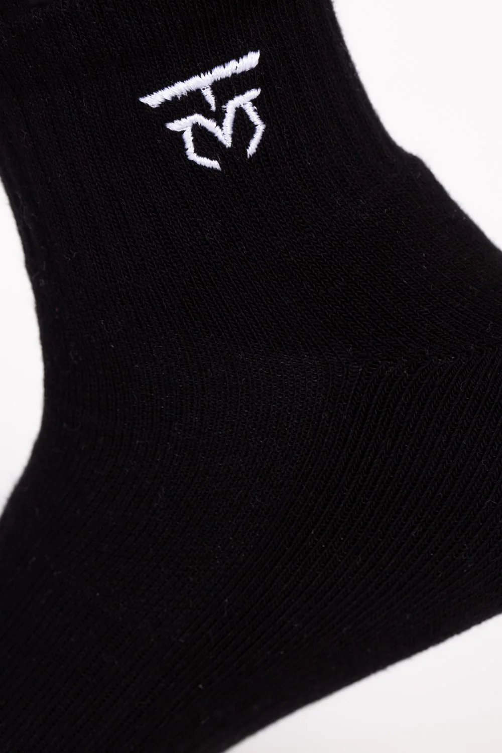 Men's Embroidered Logo on Ankle Soft Breathable Fabric All-Day Comfort Crew Socks - Image 4