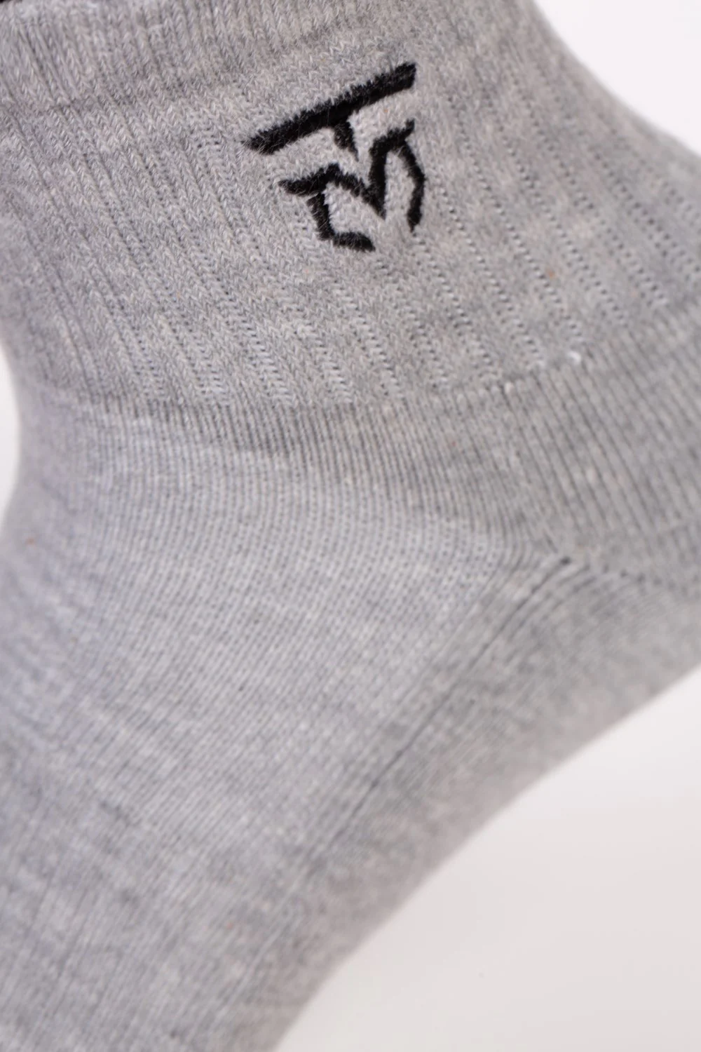Men's Embroidered Logo on Ankle Soft Breathable Fabric All-Day Comfort Crew Socks - Image 8