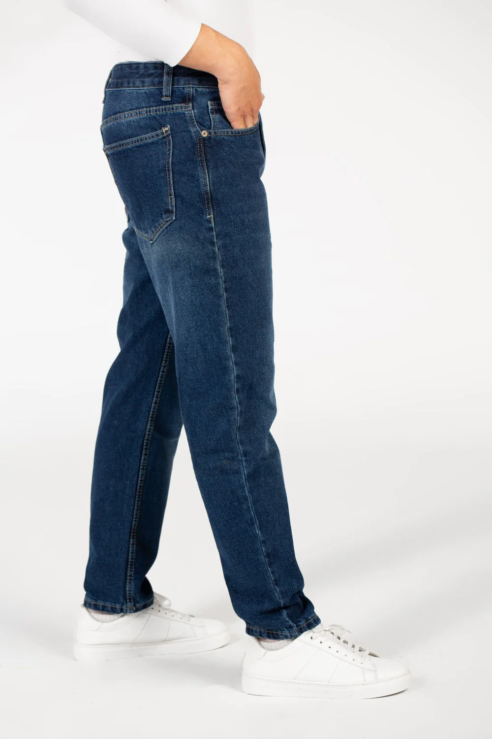 Men's Five Pocket Boyfriend Jeans Pants - Image 3