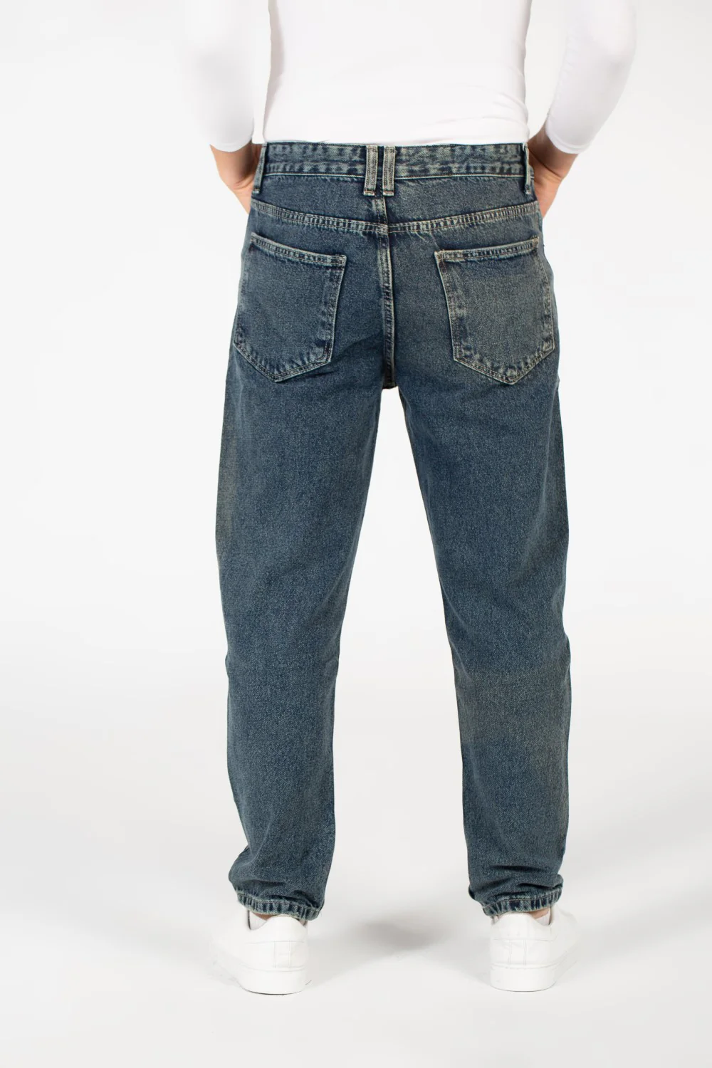 Men's Five Pocket Boyfriend Jeans Pants - Image 6