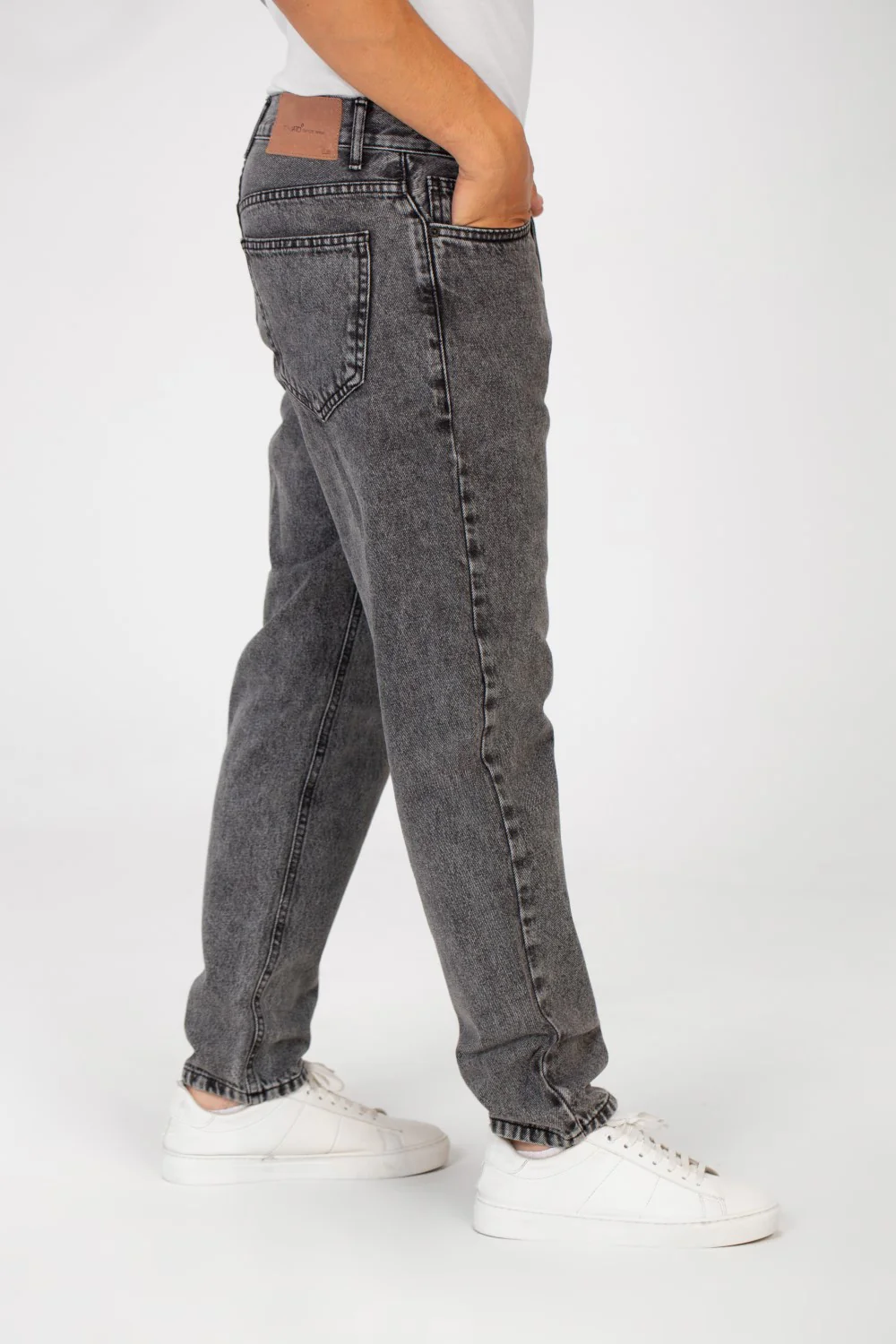 Men's Five Pockets Boyfriend Jeans Pants Trousers In Basic Details - Image 11