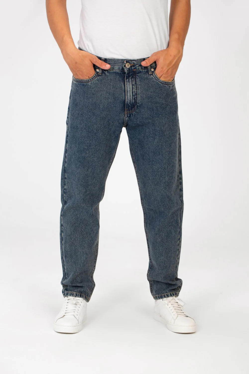 Men's Five Pockets Boyfriend Jeans Pants Trousers In Basic Details - Image 5