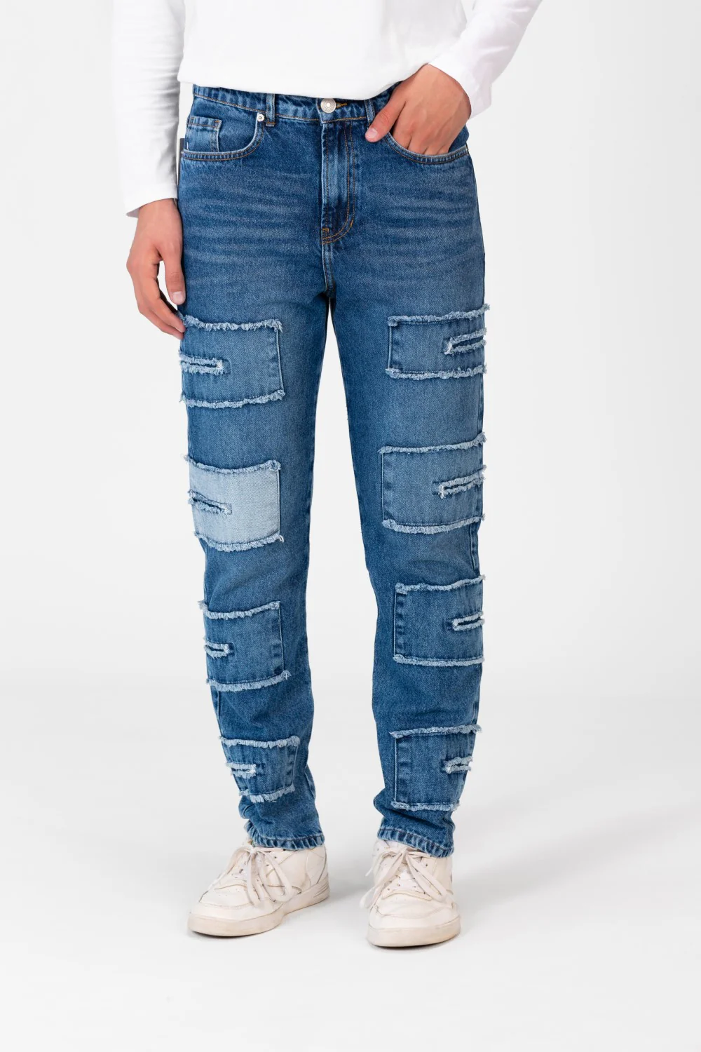 Men's Five Pockets Boyfriend Jeans Pants With A Modern Cut - Image 5