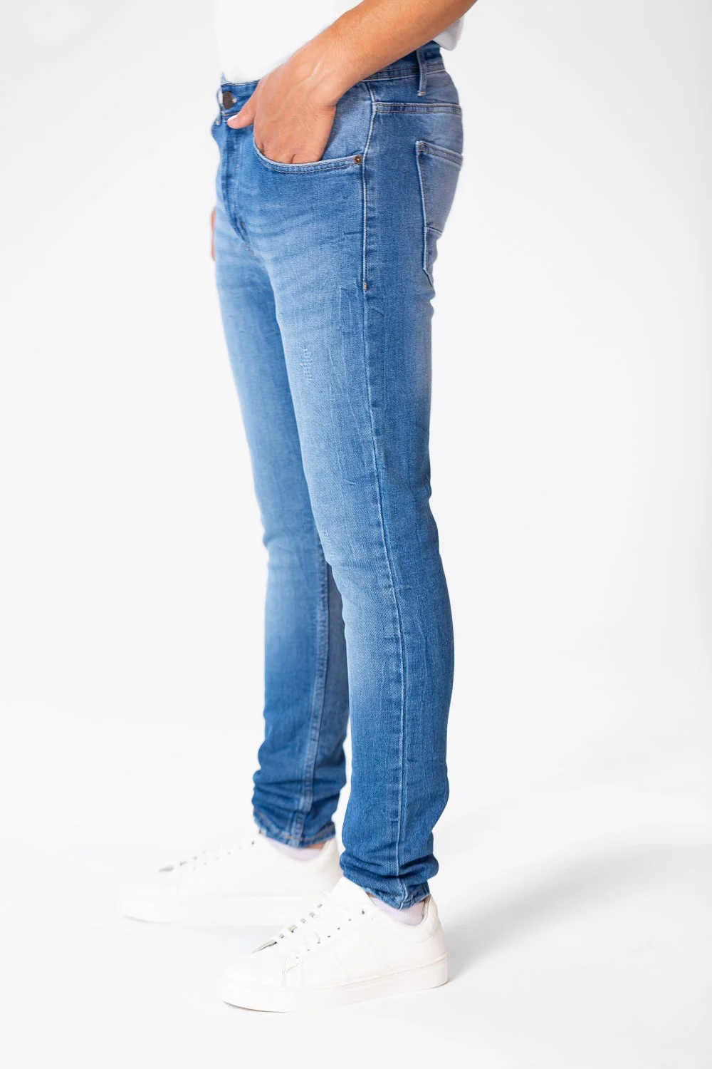 Men's Five Pockets Super Skinny Jeans Pants - Image 3