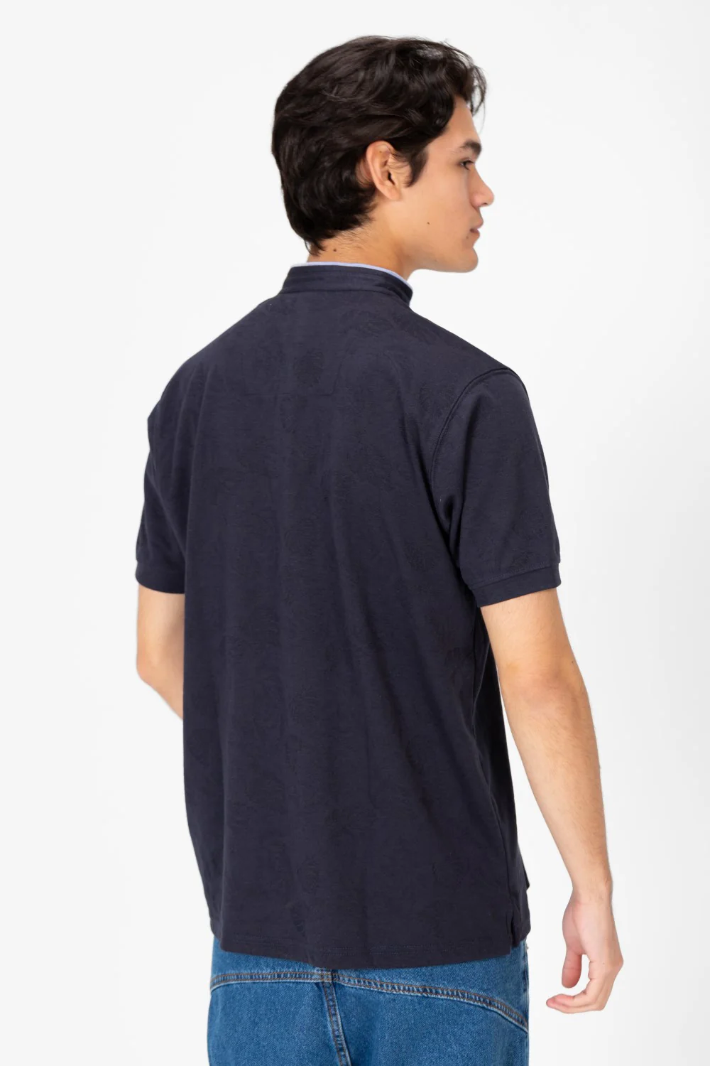 Men's Front Half Buttons Polo T-shirt - Image 10