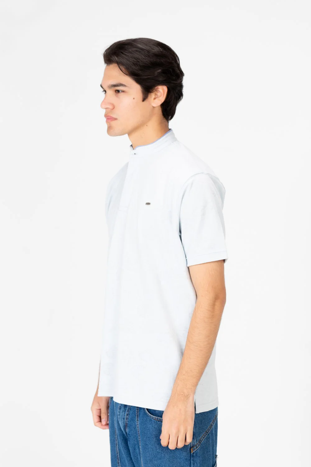 Men's Front Half Buttons Polo T-shirt - Image 7