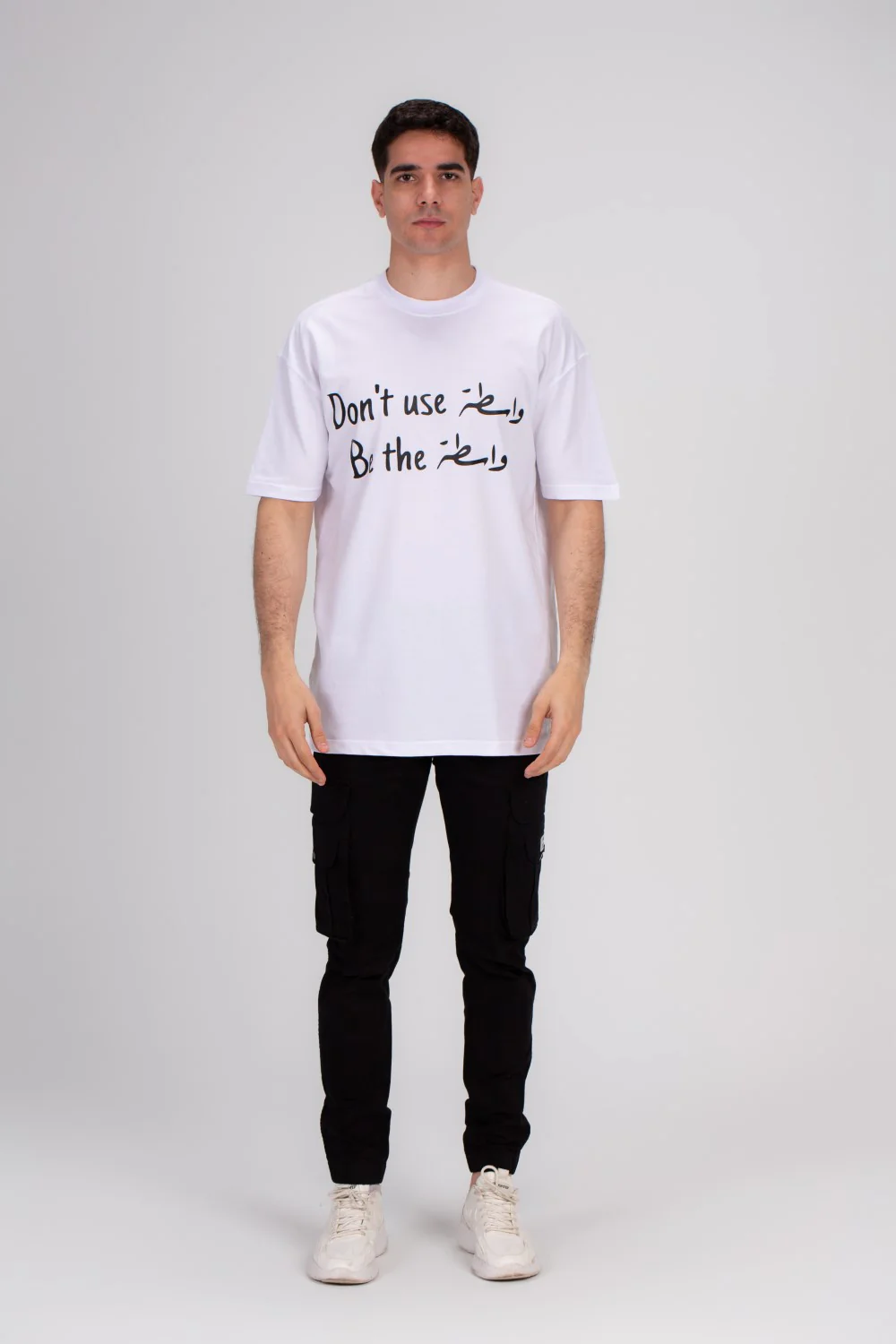 Men's Front Printed Regular Fit Cotton Over Size T-shirt Crafted For Comfort & Style - Image 7
