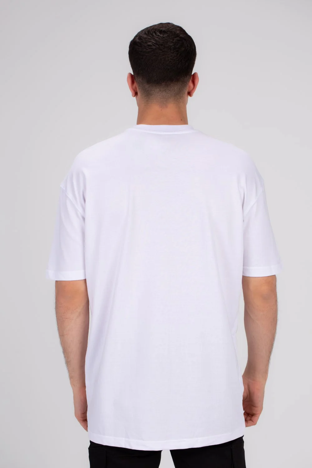 Men's Front Printed Regular Fit Cotton Over Size T-shirt Crafted For Comfort & Style - Image 8
