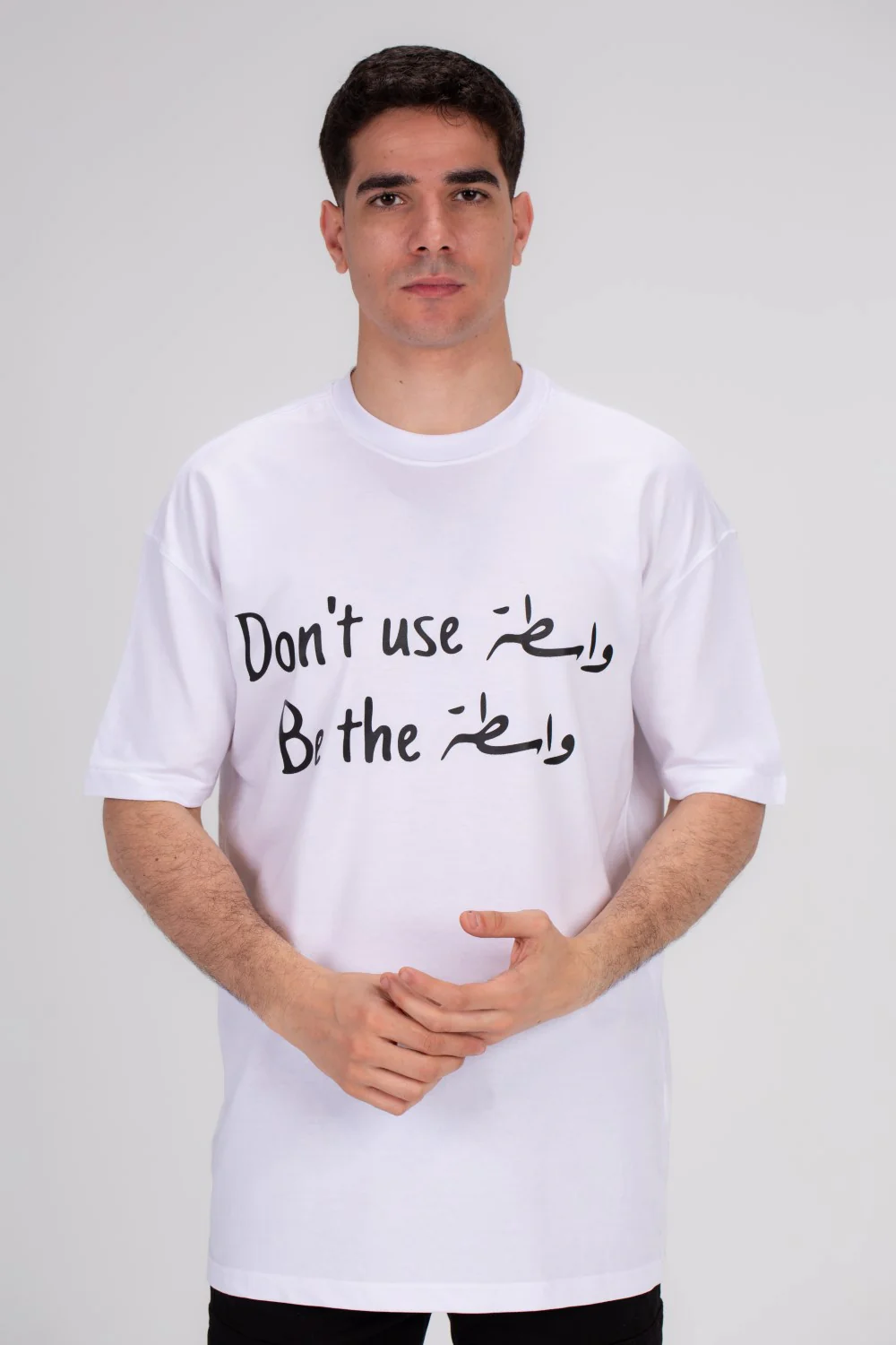 Men's Front Printed Regular Fit Cotton Over Size T-shirt Crafted For Comfort & Style - Image 9