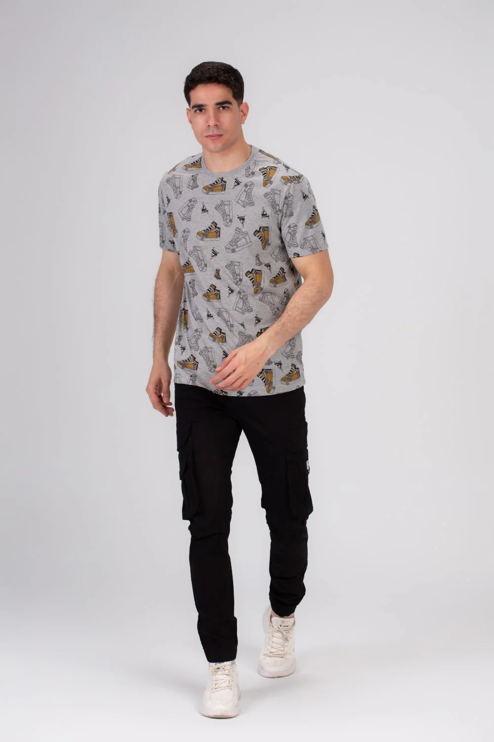 Men's Full Cover Printed Colorful Regular Fit Comfort Cotton Eye Catching Prints T-shirt Perfect For Everyday Wear