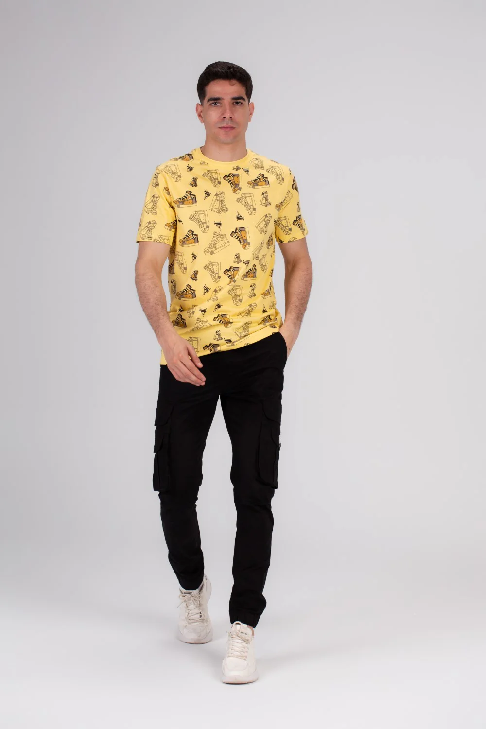 Men's Full Cover Printed Colorful Regular Fit Comfort Cotton Eye Catching Prints T-shirt Perfect For Everyday Wear - Image 7