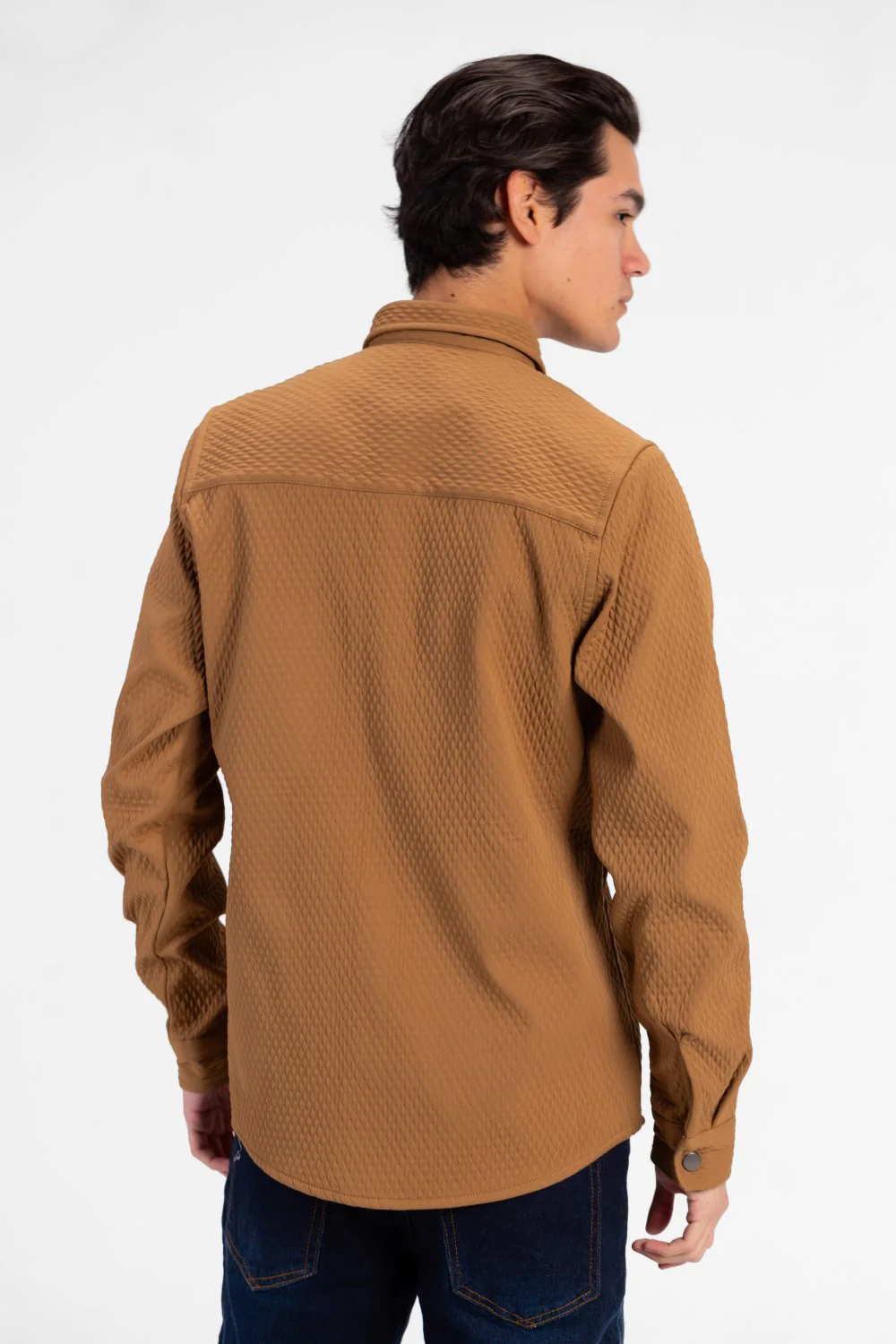 Men's Fur Padded Long Sleeve Shirt Comfortable Material - Image 10
