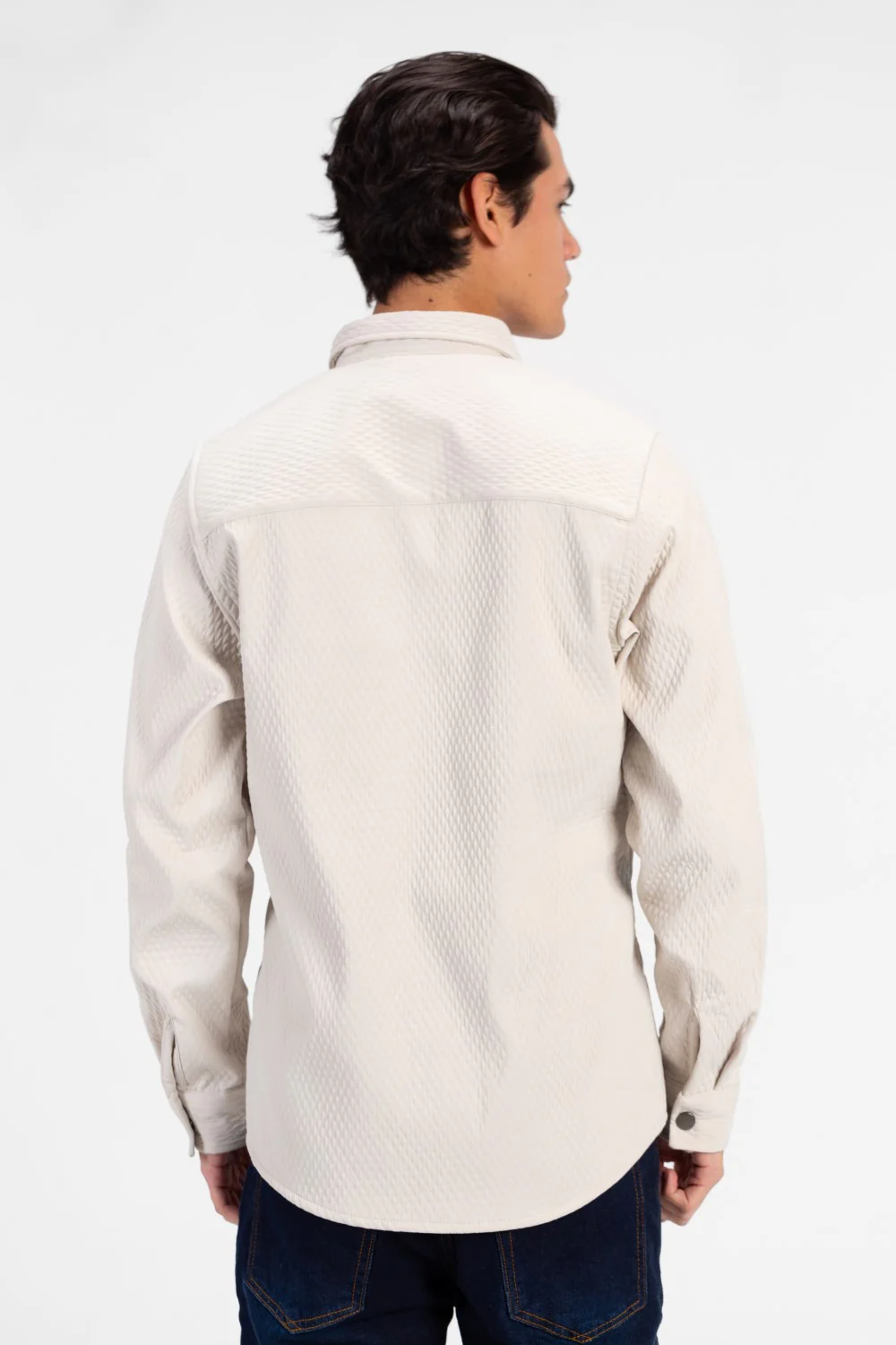 Men's Fur Padded Long Sleeve Shirt Comfortable Material - Image 14